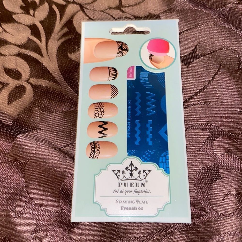 COPY - 💵 Nail Stamp Pueen lace art